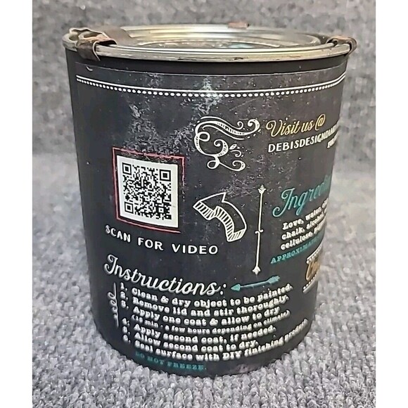 NEW Debi's Design Diary DIY Paint in Monet's Garden Green 32oz Chalk Paint Quart - Picture 3 of 4